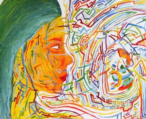 Someone interacting with the cybernetic field. 